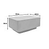 Τραπέζι σαλονιού Nerde pakoworld MGO κρέμ  90x60x38εκ 419-000016