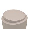 Βοηθητικό τραπέζι Fortox pakoworld MGO cappuccino Φ40x49.5εκ 419-000025