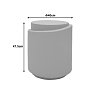 Βοηθητικό τραπέζι Fortox pakoworld MGO cappuccino Φ40x49.5εκ 419-000025