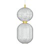 Φωτιστικό Κρεμαστό Led 30W 4000K Χρυσό 39x15x120cm HU-HJ6059-D