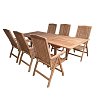 Τραπεζαρία Κήπου σετ 7τμχ Teak 5036G+5043G 200-25-001