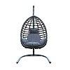 Κούνια Κρεμαστή Wicker Rattan Γκρι 5397G 200-92-003