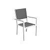 Πολυθρόνα Αλουμινίου Ellen Γκρι-Λευκό 5467G 200-71-003