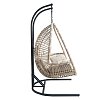 Κούνια Κρεμαστή Wicker Rattan Μπεζ/Μαύρο 5525 G