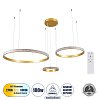 GloboStar DIAMOND TRIO 61143 Κρεμαστό Φωτιστικό Δαχτυλίδι-Κύκλος LED