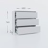 Συρταριέρα Idea Λευκό 80x42x76cm GR-IDEACHEST8076