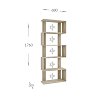 Βιβλιοθήκη Regal 68x30x176cm Σονόμα GR-REGAL