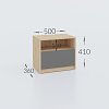 Κομοδίνο Viva Χρυσό Δρυς-Γραφίτη 50x36x41cm GR-VIVABEDSIDE