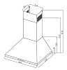 DAVOLINE CHESTER Απορροφητήρας Καμινάδα 60cm Μαύρο 801012130