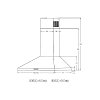 DAVOLINE AIRTECHNO PLUS II IX 60CM Απορροφητήρας Καμινάδα Inox 801012136