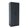Ντουλάπα Δίφυλλη Simple Γραφίτης 80x52x205cm GR-SIM2D-2