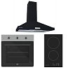 Σετ SILIFO SF6008 & SF6801HDV2 & SF6731APB Φούρνος, Εστία & Απορροφητήρας 113131