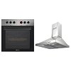 Σετ MULTIHOME MH-6095 & SILIFO SF6619 Φούρνος & Απορροφητήρας Καμινάδα 60cm 89047