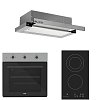 Σετ SILIFO SF6008 & SF6802HDV3 & SF6663 Φούρνος, Εστία Domino & Απορροφητήρας 92330