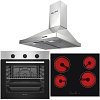Σετ SILIFO SF6850BOI & SF6135 & SF6619 Φούρνος 83lt, Κεραμική Εστία & Απορροφητήρας 93466