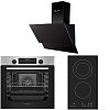 Σετ SILIFO SF6855BOI & SF6802HDV3 & SF6610 Φούρνος 76lt, Εστία Domino & Απορροφητήρας 93496 (4 Έτη Εγγύηση)