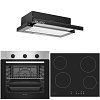 Σετ SILIFO SF6850BOI & SF6821HV4 & SF6665 Φούρνος 83lt, Κεραμική Εστία & Απορροφητήρας 93621 (4 Έτη Εγγύηση)
