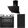 Σετ SILIFO SF6850BOI & SF6802HDV3 & SF6610 Φούρνος 83lt, Εστία Domino & Απορροφητήρας 93647 (4 Έτη Εγγύηση)