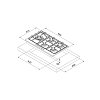 MONDIN A0905VPGCX LPG Εστία Υγραερίου 90cm Inox