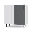 Modest Κάτω Γωνιακό Ντουλάπι Ανθρακί 100x48x82εκ BC80822M03