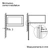 Bosch BFL520MB0 Εντοιχιζόμενος Φούρνος Μικροκυμάτων 20lt Μαύρο