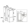 Crown CDEP177NFBI Εντοιχιζόμενος Ψυγειοκαταψύκτης 176.5x54x54