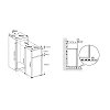 Crown CFE144BI Εντοιχιζόμενος Ψυγειοκαταψύκτης 145x56x55