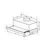 Crown CT6040IX Απορροφητήρας Συρόμενος 60cm Inox
