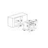 Crown FCM 600AIX Φούρνος άνω Πάγκου 65lt Inox
