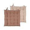 Μαξιλάρι Καρέκλας Duo Διπλής Όψης Mocca/Beige 40x40cm