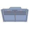AIRFORCE F300 IX/A/60 Μηχανισμός Απορρόφησης 60 cm Inox
