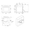 BERTAZZONI FMOD6 09 3E S B1 Φούρνος άνω Πάγκου 76lt Μαύρο
