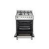 LA GERMANIA FTR6640EXT GN Κουζίνα Μικτή Φυσικού Αερίου 60cm Inox