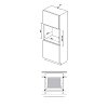Finlux FX 530ABX Φούρνος Άνω-Κάτω Πάγκου 60lt Μαύρος