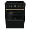 GORENJE GECS6B70CLB CLASSICO Κεραμική Κουζίνα 60cm Μαύρο (4 Έτη Εγγύηση)