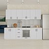 Κουζίνα Corfu Modest 8 Τεμαχίων Λευκή GR-CORFUMODW