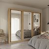 Ντουλάπα Grandio Σονόμα με καθρέφτη 250x60x215cm GR-GRANDMIR