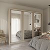 Ντουλάπα Grandio Cashmere με καθρέφτη 250x60x215cm GR-GRANDMIR-4