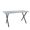 Τραπέζι Houston Γκρι-Μαύρο 160x80x77cm GR-HOUSTONTAB160-3
