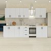 Κουζίνα Liana 8 Τεμαχίων Λευκή GR-LIANA260W