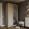 Ντουλάπα Linea Cashmere με καθρέφτη 120x60x215cm GR-LINEAMIR-4