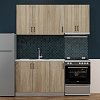 Κουζίνα Modest Σετ 5 Κουτιών Σονόμα Άνω Κουτιά 170cm Κάτω 110cm GR-MODESTSET21