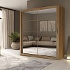 Ντουλάπα Reflex Χρυσό Δρυς με καθρέφτη 180x60x215cm GR-REFLMIR-2