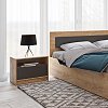 Κομοδίνο Viva Χρυσό Δρυς-Γραφίτη 50x36x41cm GR-VIVABEDSIDE