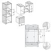 MIELE H 2465 B ACTIVE Φούρνος άνω Πάγκου 76lt Μαύρο
