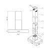 LA GERMANIA K90ITUXXA Απορροφητήρας Νησίδα 90cm Inox