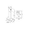 BERTAZZONI KT90 P1 X V Απορροφητήρας Νησίδα 90cm Inox