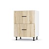 Modest Κάτω Ντουλάπι με 2 συρτάρια Σονόμα 60x48x82cm LD1160M01