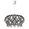 Φωτιστικό Κρεμαστό Venice Μονόφωτο Γκρί (PP-PVC) Ε27 42x42x80cm MED-10101