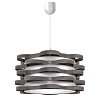 Φωτιστικό Κρεμαστό Florence Μονόφωτο Γκρί (PP-PVC) Ε27 48x48x80cm MED-10161
